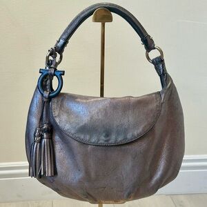 Salvatore Ferragamo leather tassel hobo
